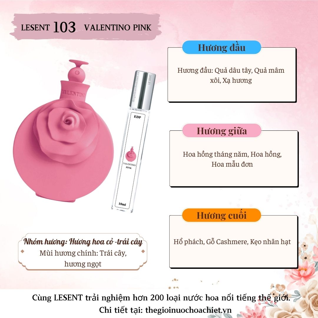 Nước hoa chiết Valentina Pink 10ml