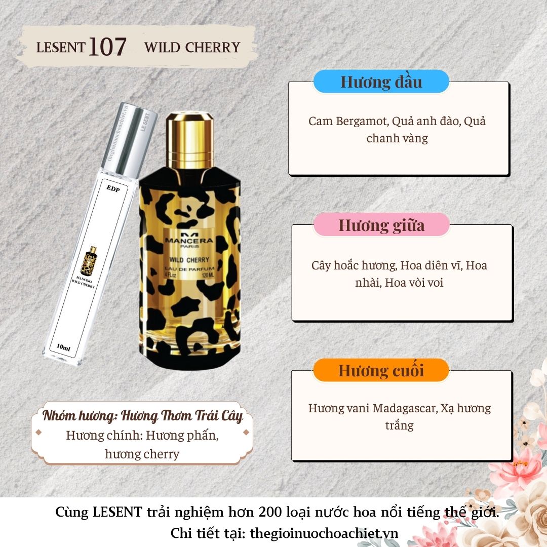 Nước hoa chiết Wild Cherry 10ml