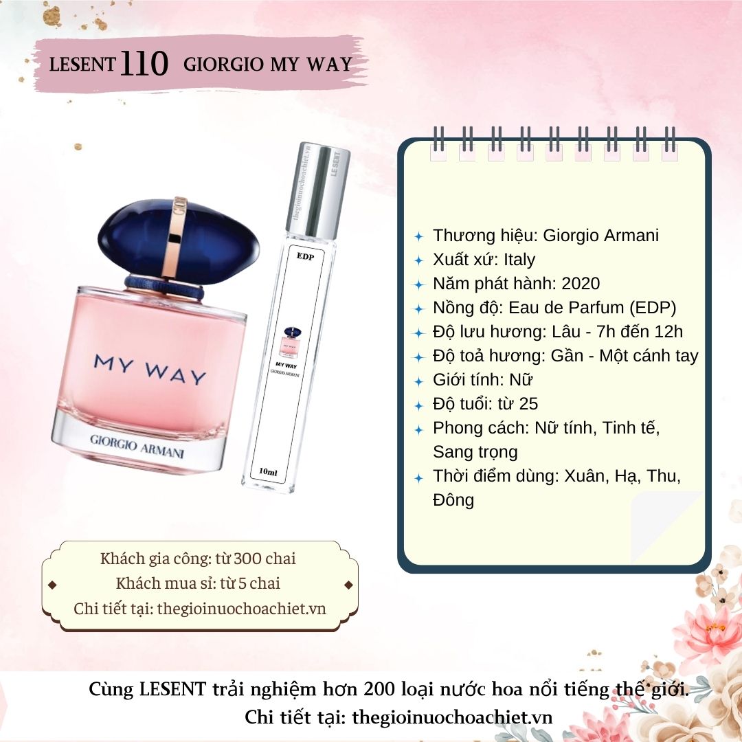 Nước hoa chiết Armani Giorgio My Way 10ml