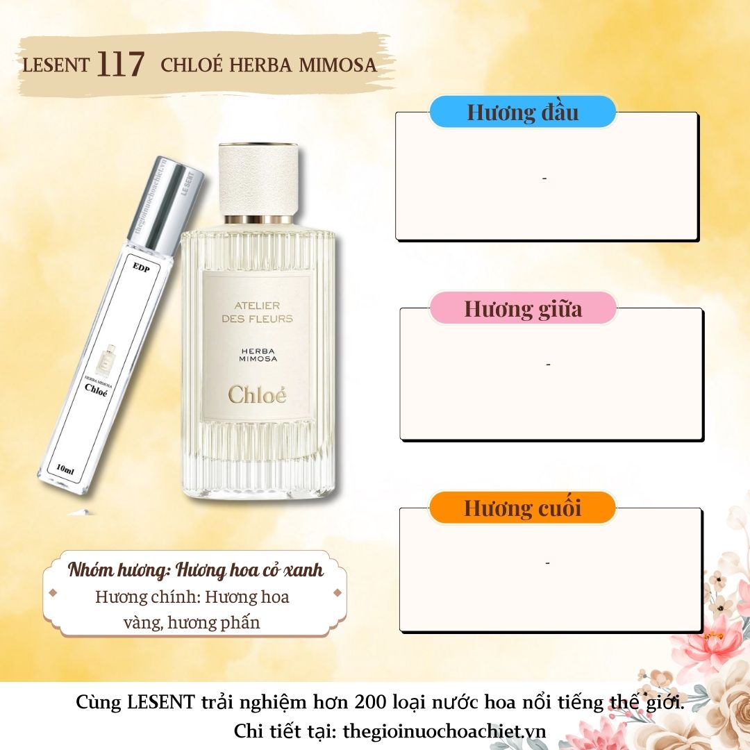 Nước hoa chiết Chloe Herba Mimosa  10ml