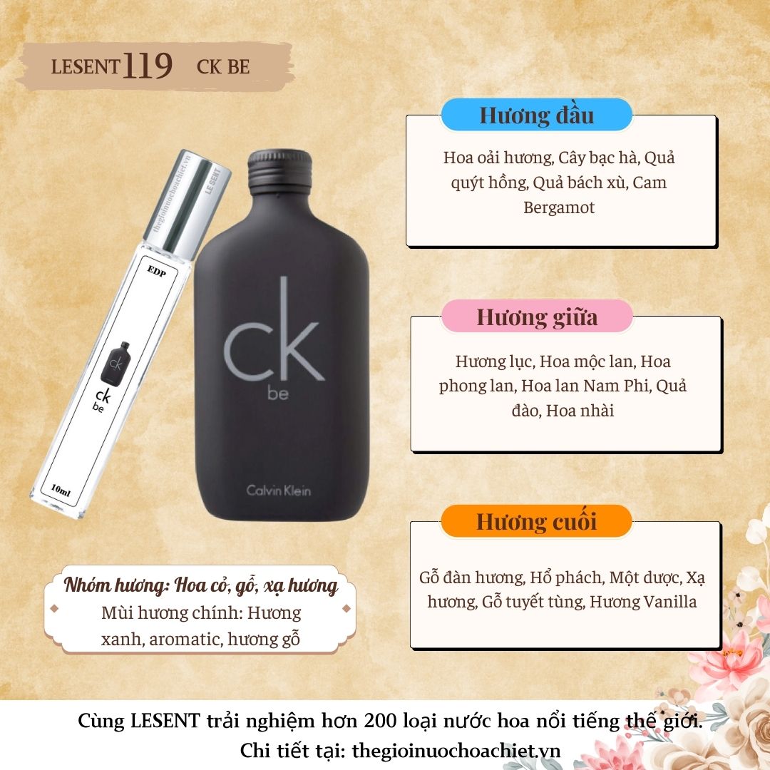 Nước hoa chiết CK Be 10ml