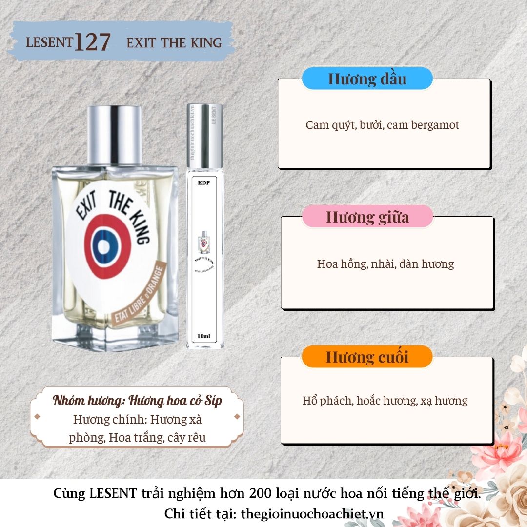 Nước hoa chiết Etat Libre D'Orange Exit the king 10ml