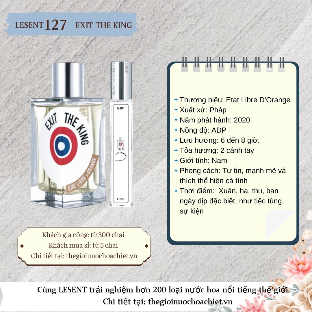 Nước hoa chiết Etat Libre D'Orange Exit the king 10ml