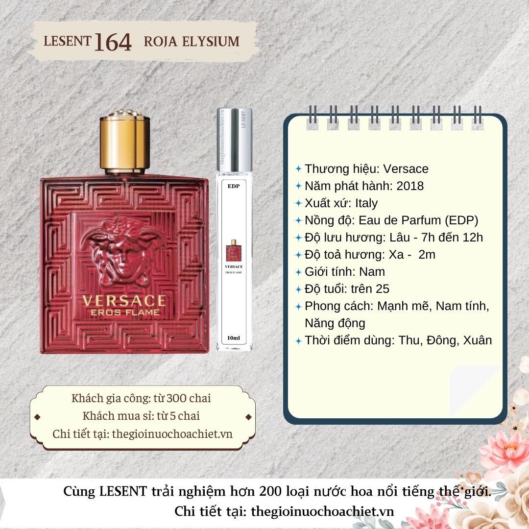 Nước hoa chiết Eros Flame Versace  10ml 