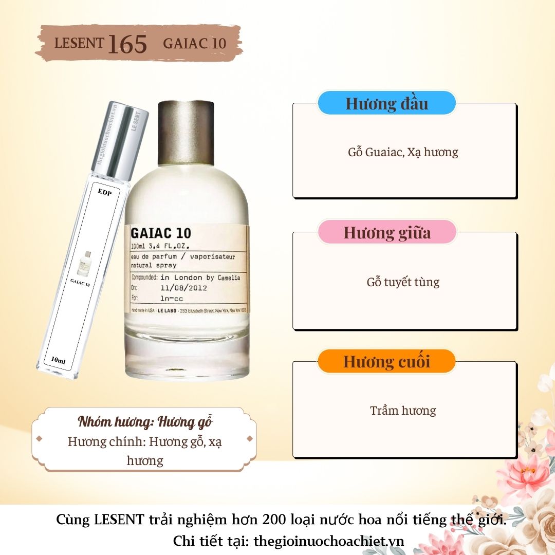 Nước hoa chiết Gaiac 10 Le Labo 10ml