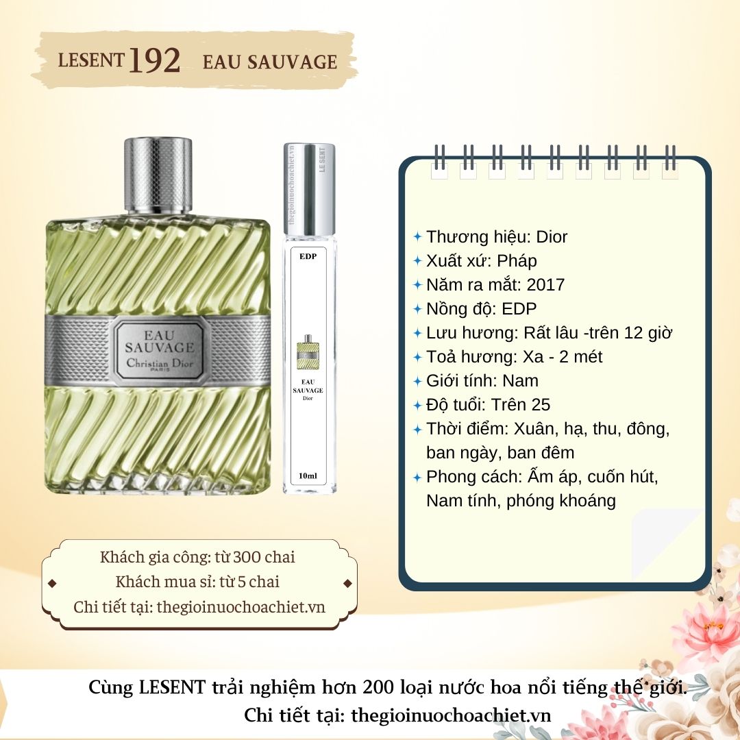 Nước hoa chiết Eau Sauvage 10ml