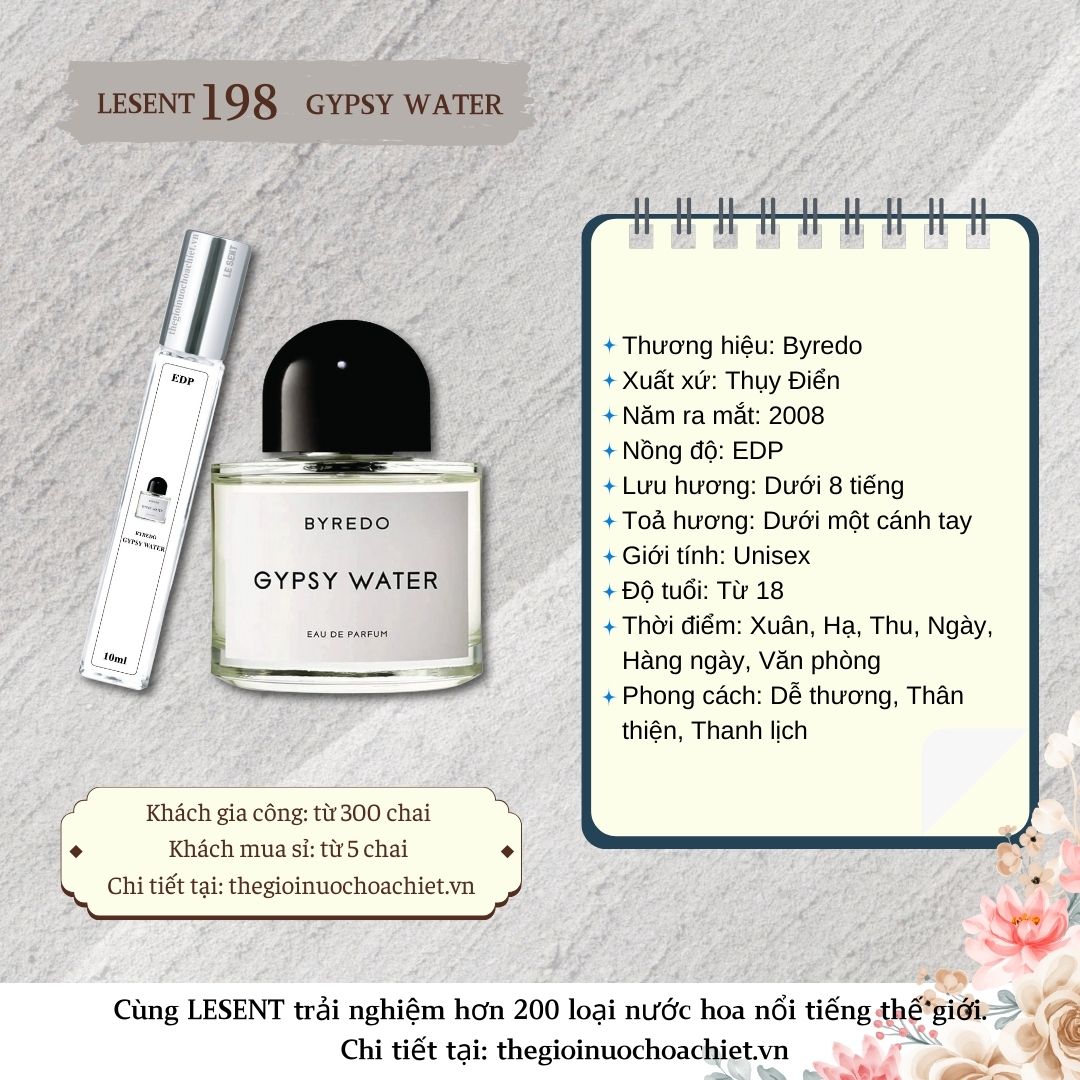 Nước hoa chiết Gypsy Water 10ml