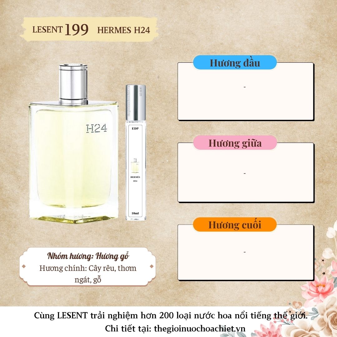 Nước hoa chiết H24 10ml