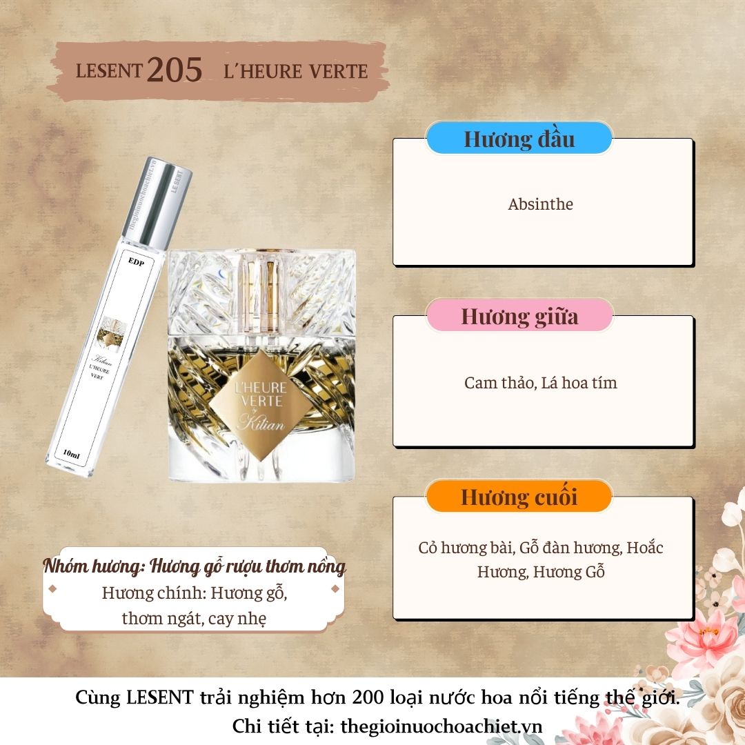 Nước hoa chiết L'Heure Verte 10ml