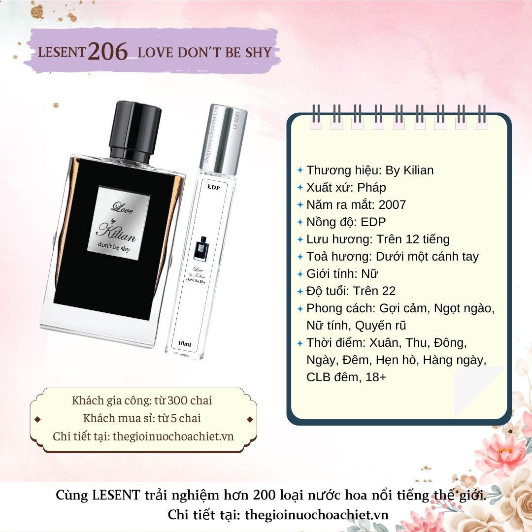 Nước hoa chiết Love Don't Be Shy 10ml