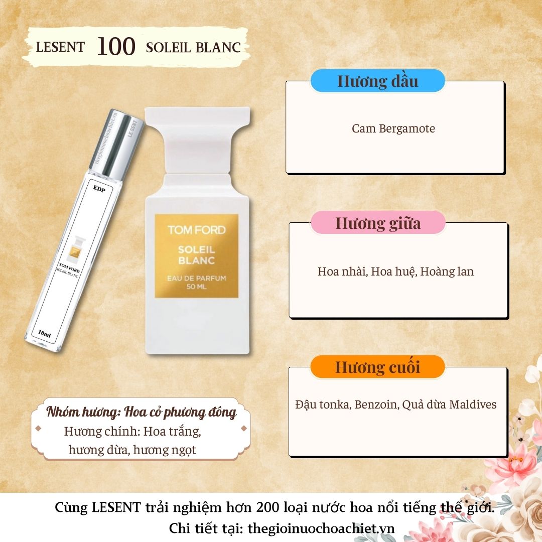 Nước hoa chiết Soleil Blanc 10ml