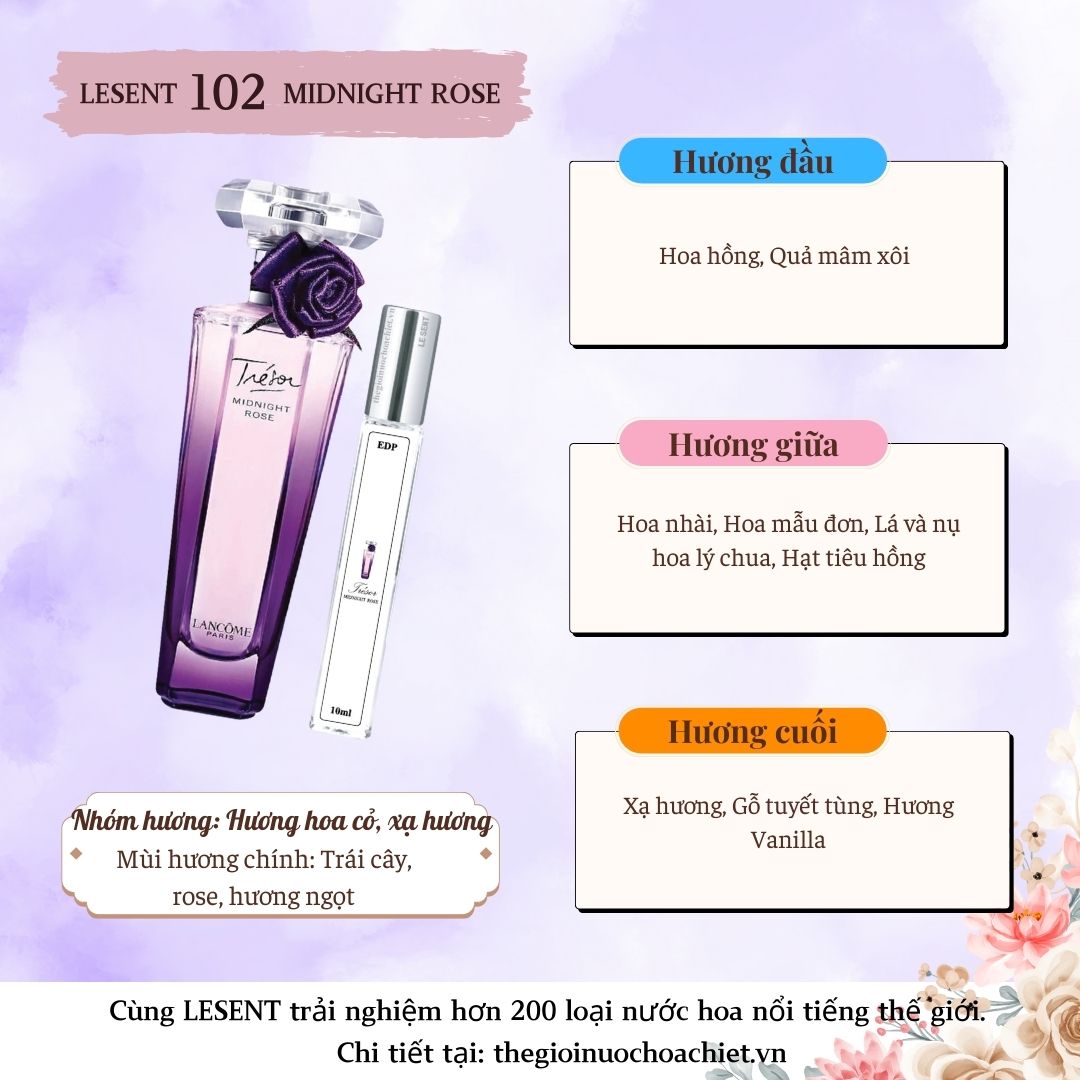 Nước hoa chiết Tresor Midnight Rose 10ml