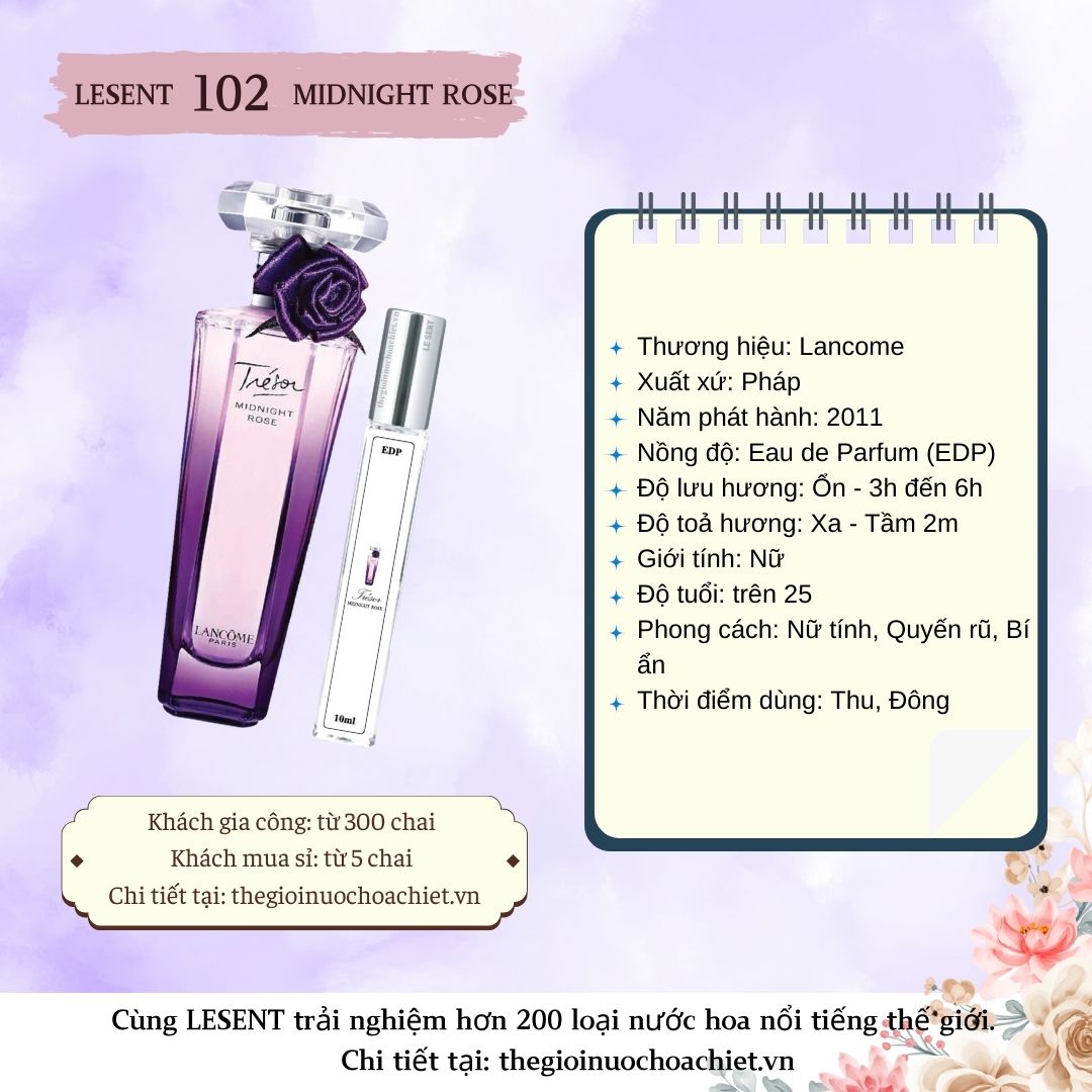 Nước hoa chiết Tresor Midnight Rose 10ml