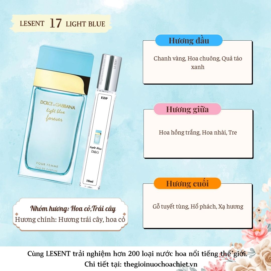 Nước hoa chiết Light Blue 10ml 