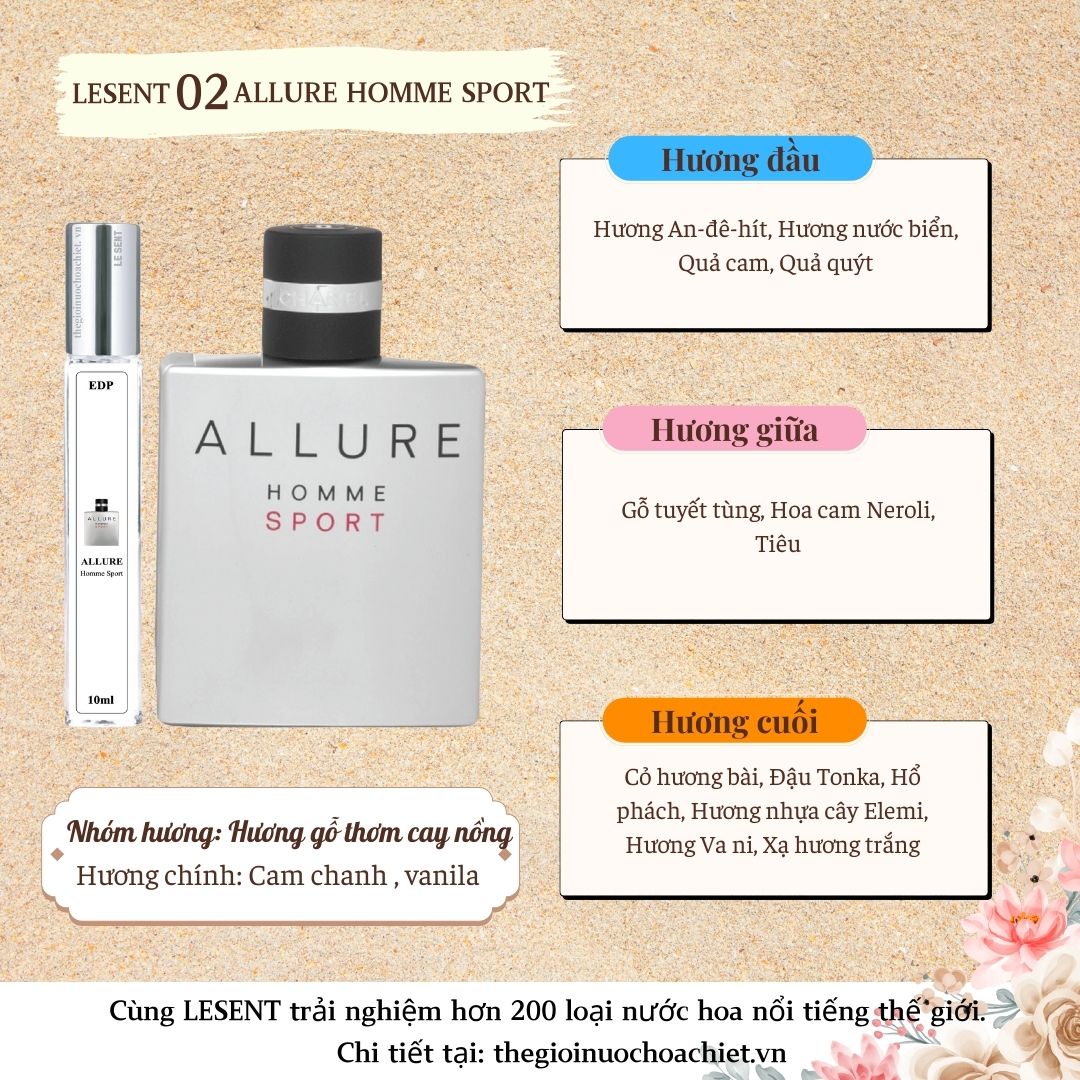 Nước hoa chiết Allure Homme Sport 10ml 