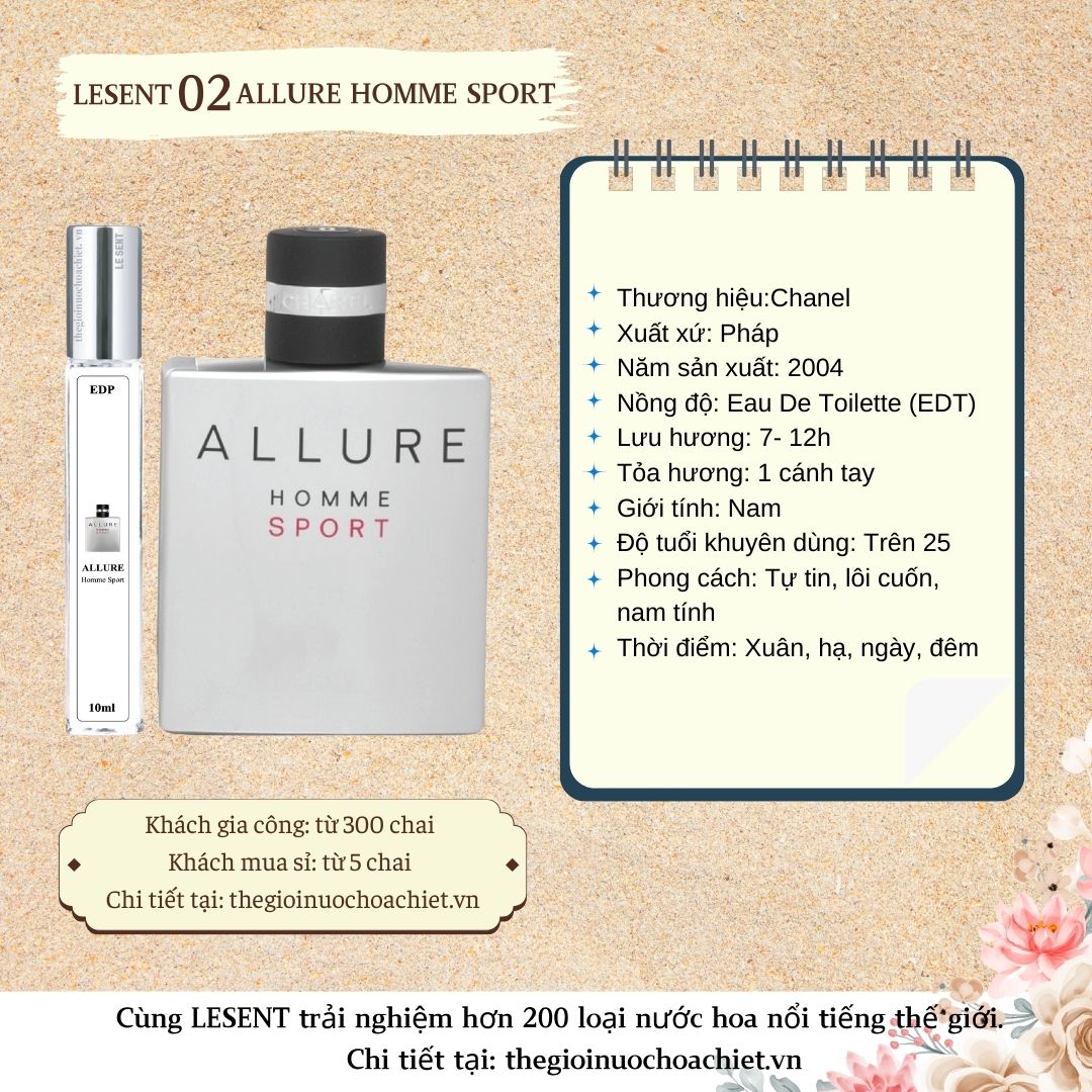 Nước hoa chiết Allure Homme Sport 10ml 