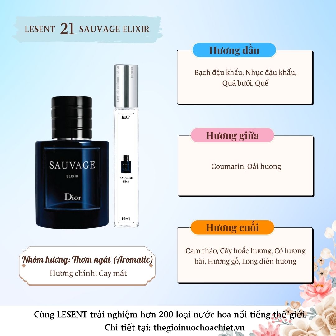 Nước hoa chiết Sauvage Elixir 10ml 