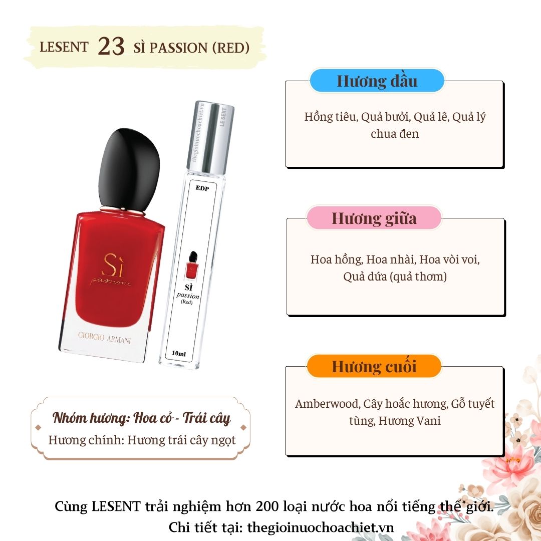 Nước hoa chiết Sì Passione 10ml 