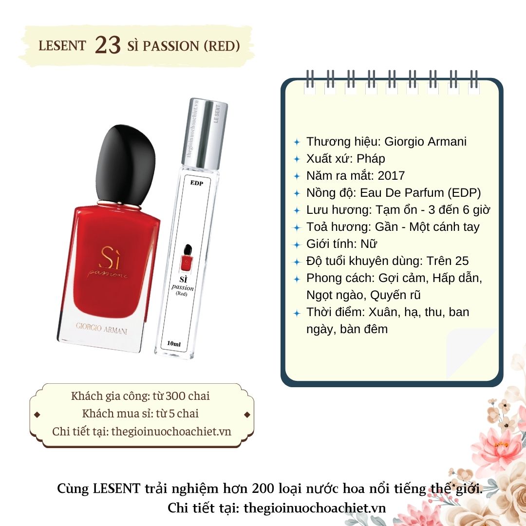 Nước hoa chiết Sì Passione 10ml 