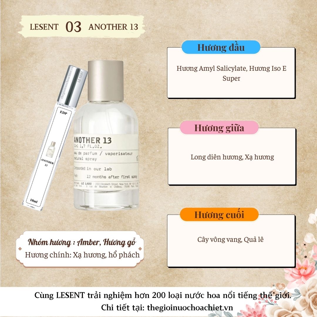 Nước hoa chiết Le Labo 13 - Another 13 10ml 