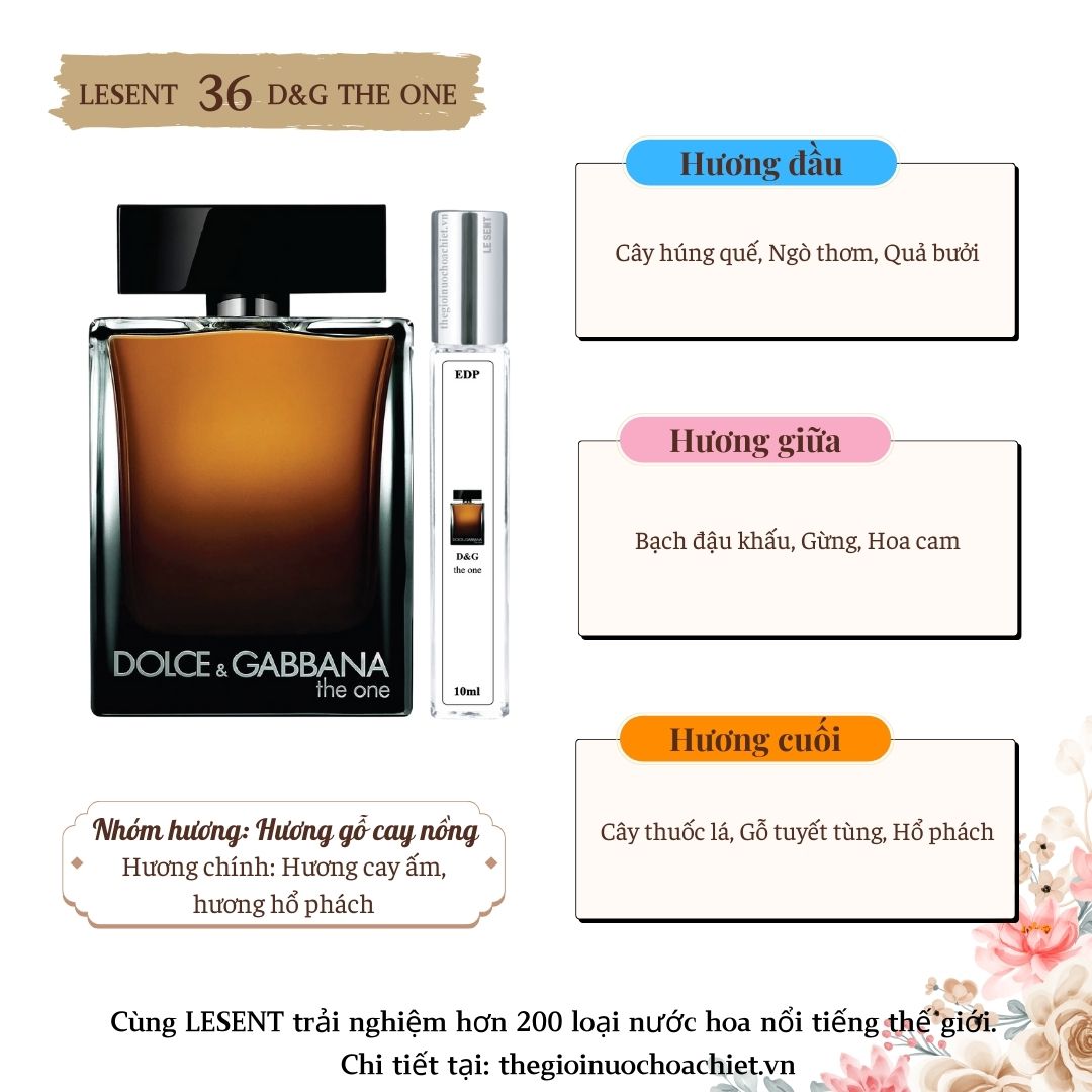 Nước hoa chiết D&G The One 10ml 