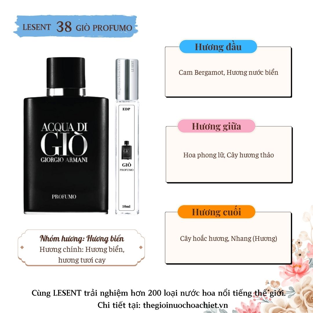 Nước hoa chiết Gio Profumo 10ml 