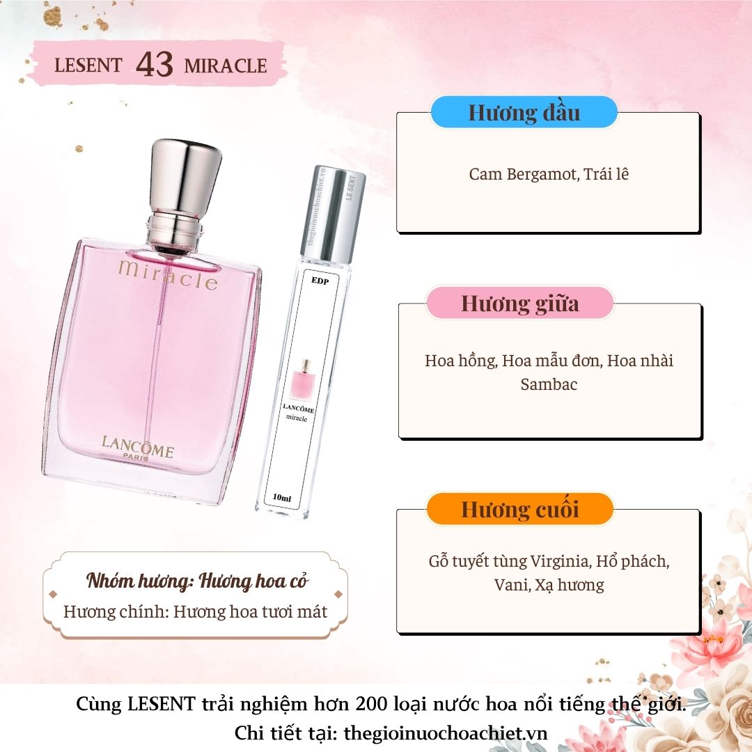 Nước hoa chiết Miracle 10ml 