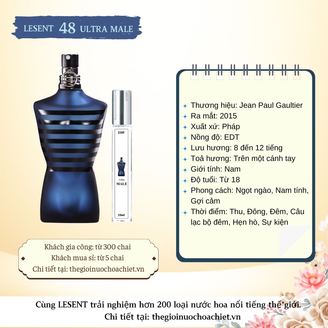 Nước hoa chiết Ultra Male 10ml 