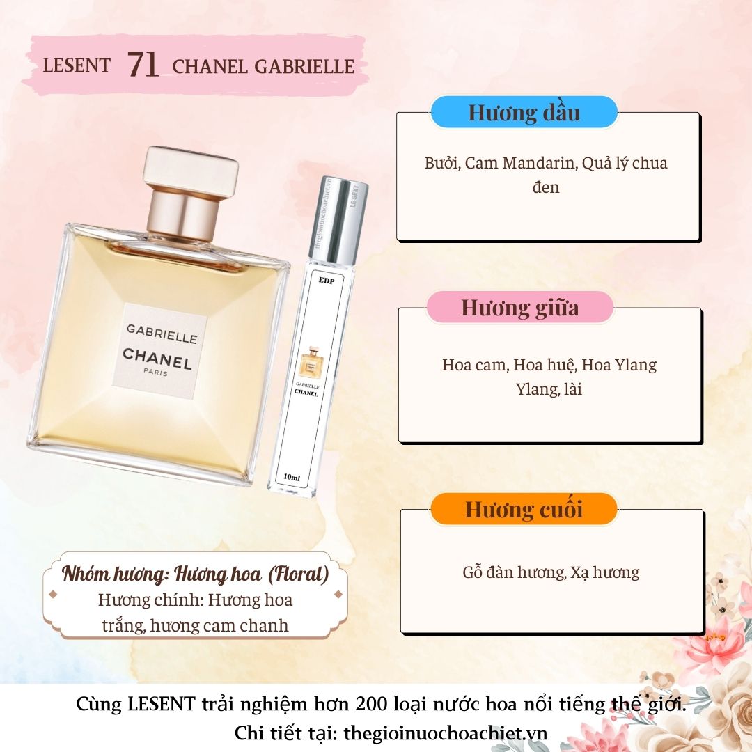 Nước hoa chiết Gabrielle 10ml