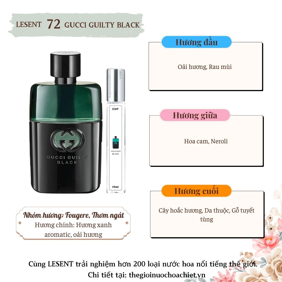 Nước hoa chiết Gucci Guilty Black 10ml