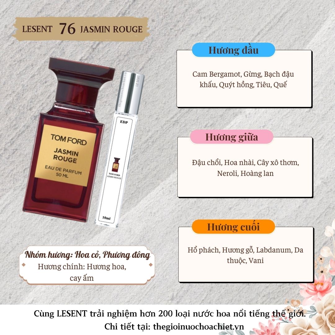 Nước hoa chiết Jasmin Rouge 10ml