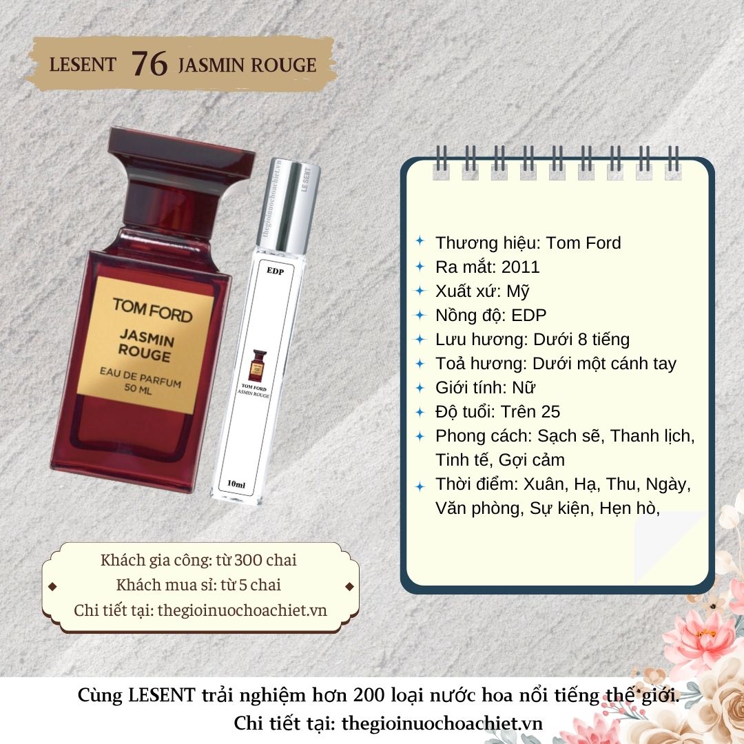 Nước hoa chiết Jasmin Rouge 10ml