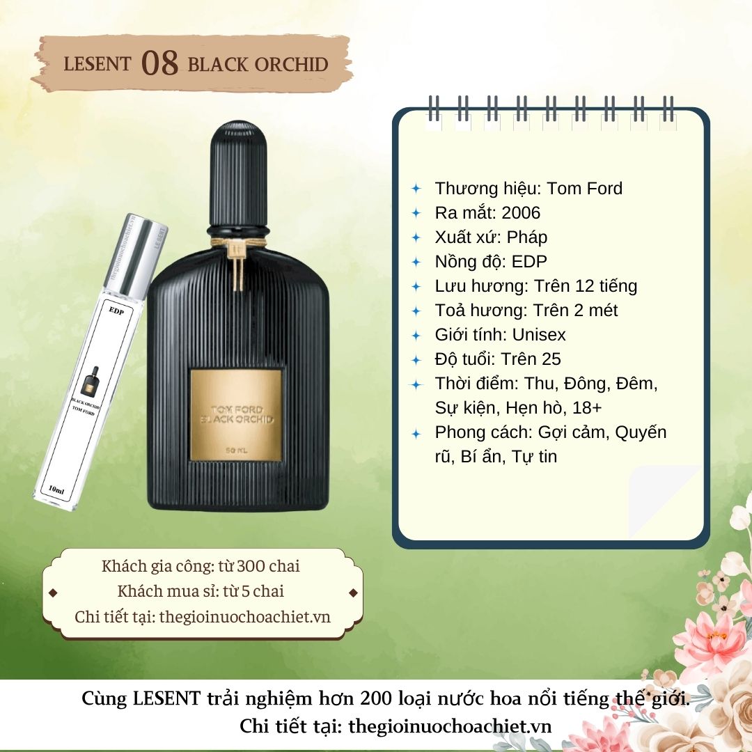 Nước hoa chiết Black Orchid 10ml 