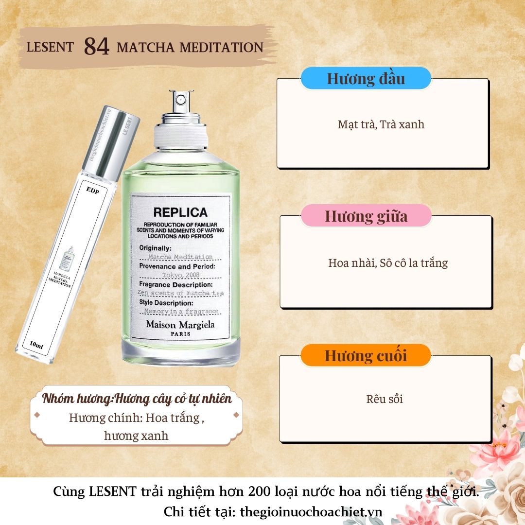 Nước hoa chiết Matcha Meditation 10ml 